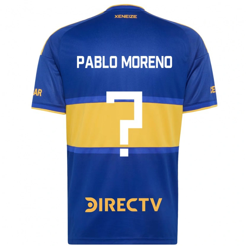 Danxen Dames Juan Pablo Moreno #0 Koninklijk Blauw Geel Thuisshirt Thuistenue 2026/27 T-Shirt