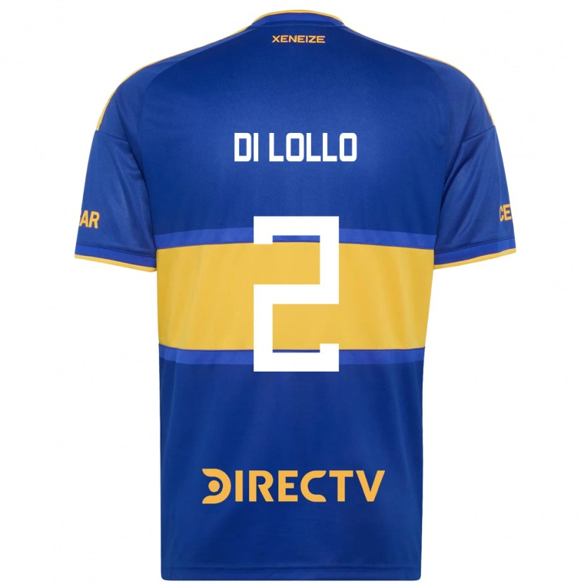 Danxen Dames Lautaro Di Lollo #2 Koninklijk Blauw Geel Thuisshirt Thuistenue 2026/27 T-Shirt