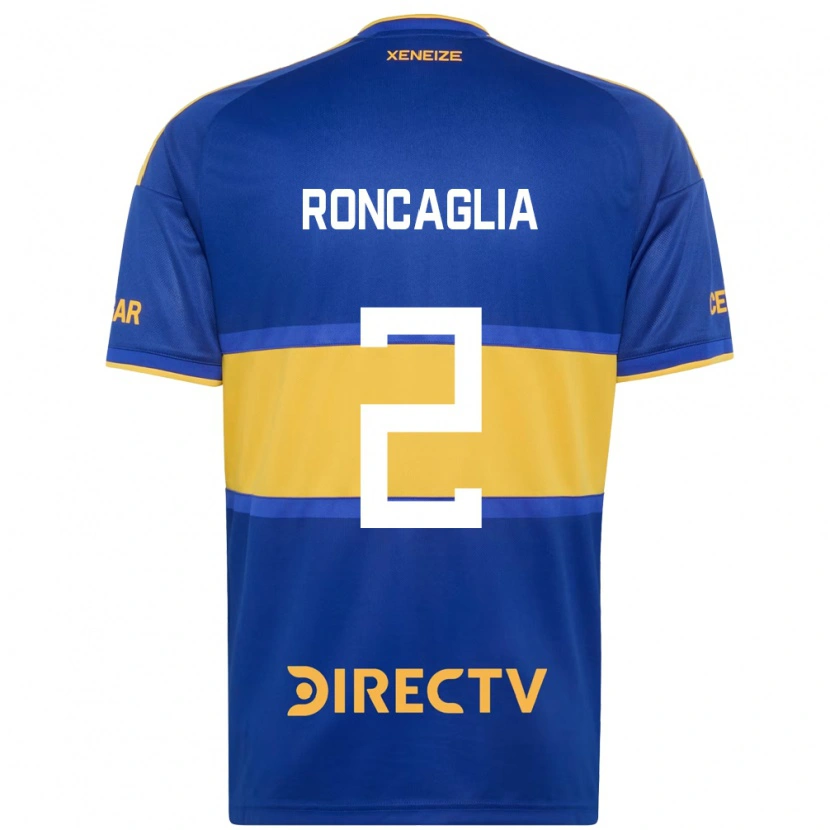 Danxen Dames Facundo Roncaglia #2 Koninklijk Blauw Geel Thuisshirt Thuistenue 2026/27 T-Shirt
