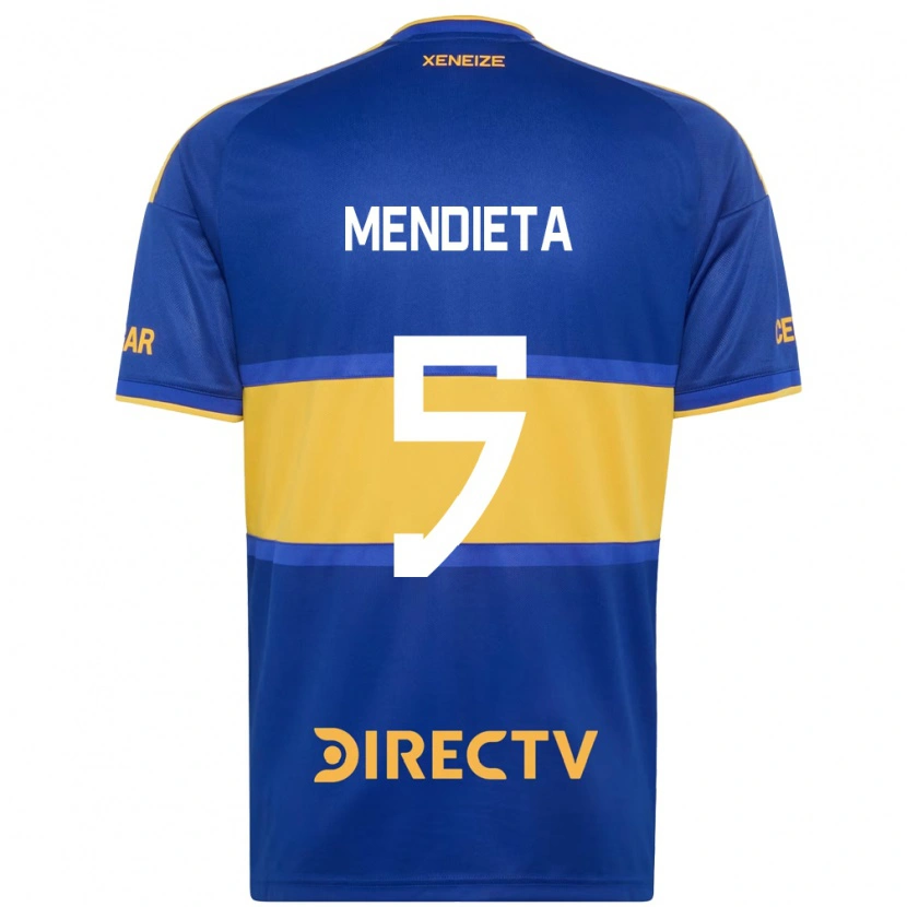 Danxen Dames Julián Mendieta #5 Koninklijk Blauw Geel Thuisshirt Thuistenue 2026/27 T-Shirt