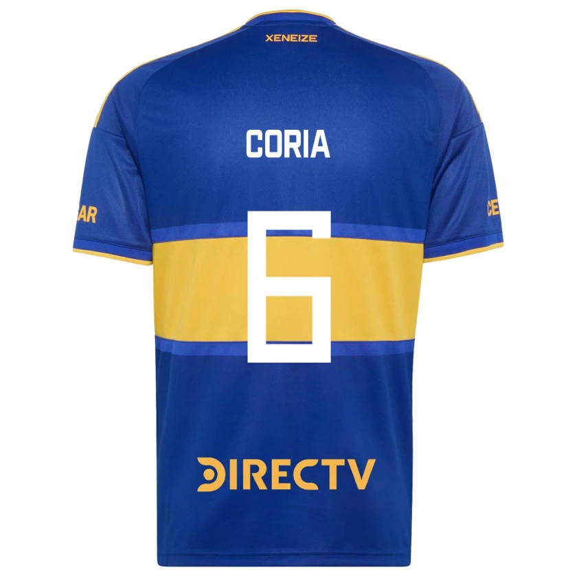 Danxen Dames Julio Coria #6 Koninklijk Blauw Geel Thuisshirt Thuistenue 2026/27 T-Shirt