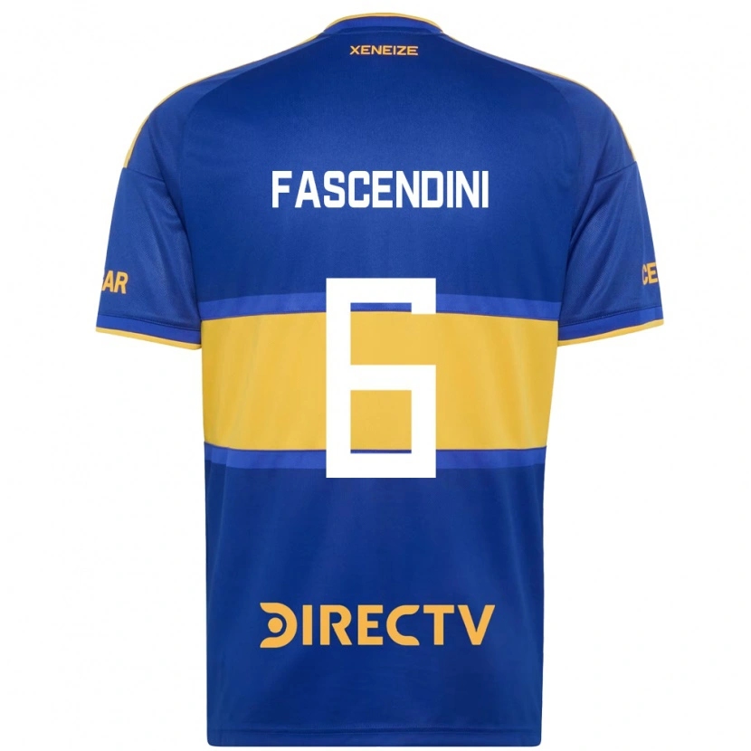 Danxen Dames Valentin Fascendini #6 Koninklijk Blauw Geel Thuisshirt Thuistenue 2026/27 T-Shirt