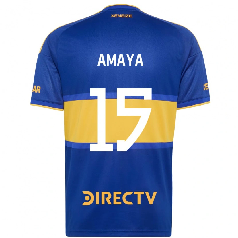Danxen Dames Facundo Amaya #15 Koninklijk Blauw Geel Thuisshirt Thuistenue 2026/27 T-Shirt