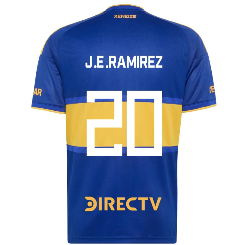 Danxen Dames Juan Edgardo Ramirez #20 Koninklijk Blauw Geel Thuisshirt Thuistenue 2026/27 T-Shirt