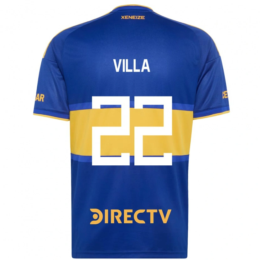 Danxen Dames Sebastián Villa #22 Koninklijk Blauw Geel Thuisshirt Thuistenue 2026/27 T-Shirt