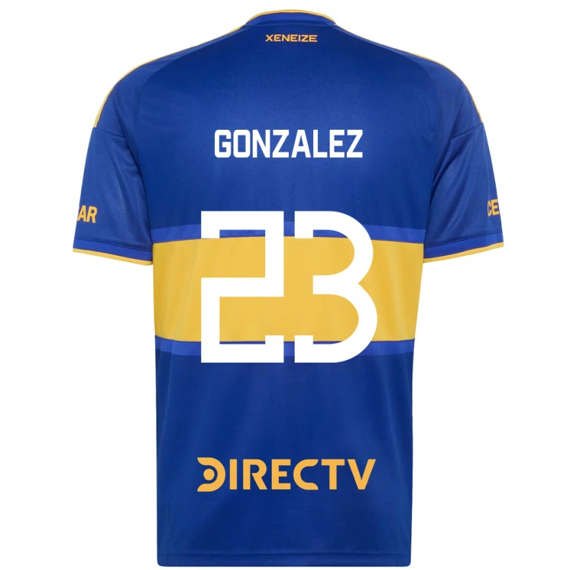 Danxen Dames Diego Gonzalez #23 Koninklijk Blauw Geel Thuisshirt Thuistenue 2026/27 T-Shirt