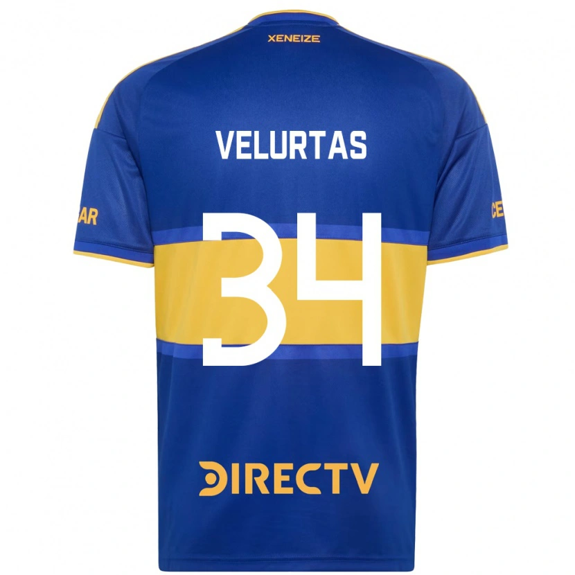 Danxen Dames Pedro Velurtas #34 Koninklijk Blauw Geel Thuisshirt Thuistenue 2026/27 T-Shirt