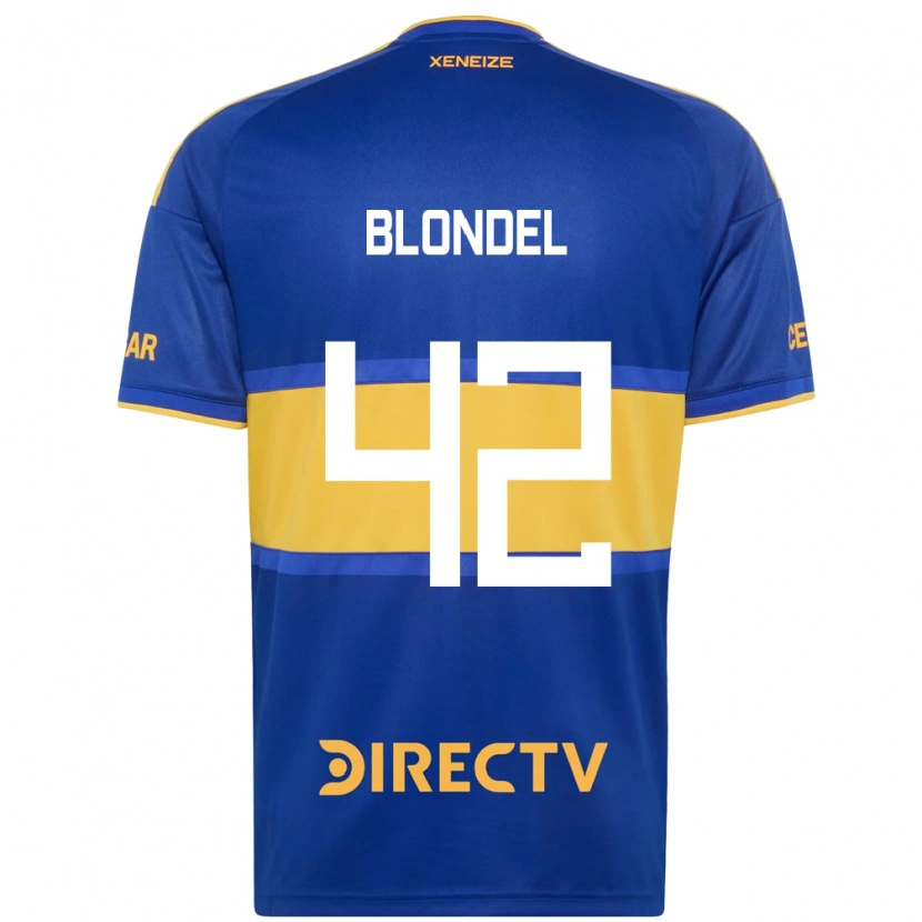 Danxen Dames Lucas Blondel #42 Koninklijk Blauw Geel Thuisshirt Thuistenue 2026/27 T-Shirt