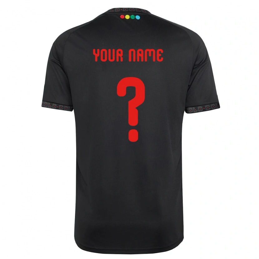 Danxen Dames Uw Naam #0 Zwart Rood Uitshirt Uittenue 2026/27 T-Shirt