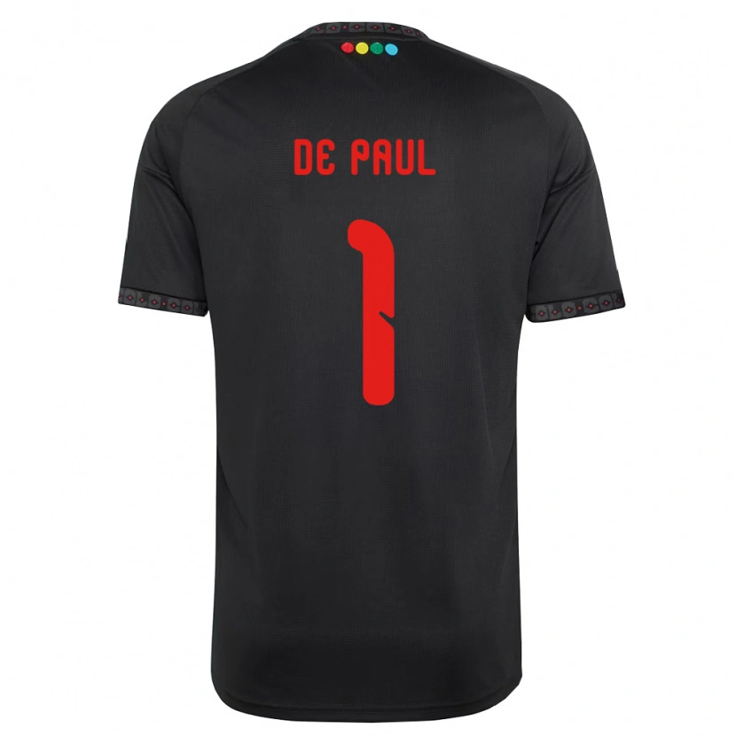 Danxen Dames Fernando De Paul #1 Zwart Rood Uitshirt Uittenue 2026/27 T-Shirt