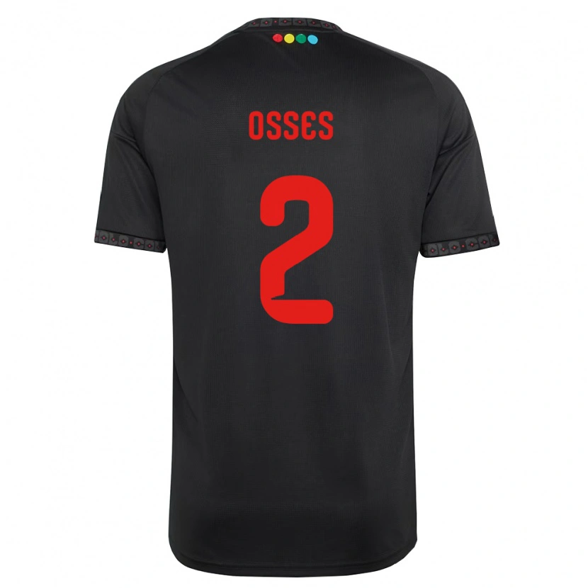 Danxen Dames Martina Osses #2 Zwart Rood Uitshirt Uittenue 2026/27 T-Shirt