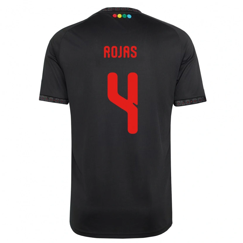 Danxen Dames Javier Rojas #4 Zwart Rood Uitshirt Uittenue 2026/27 T-Shirt
