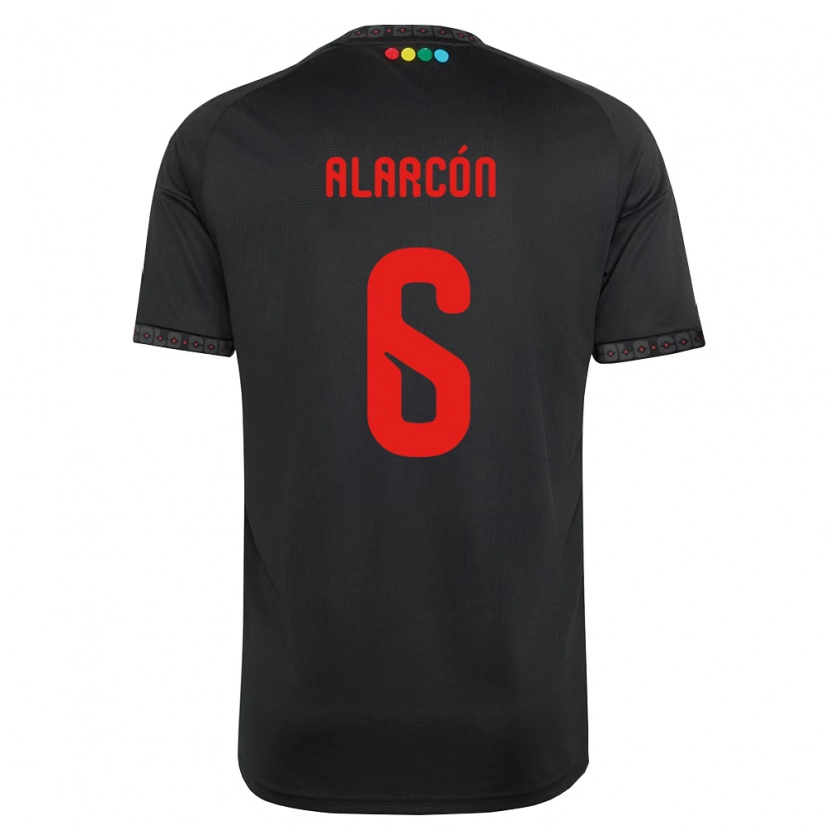 Danxen Dames Tomás Alarcón #6 Zwart Rood Uitshirt Uittenue 2026/27 T-Shirt