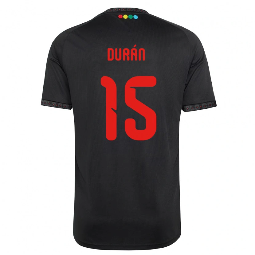 Danxen Dames José Durán #15 Zwart Rood Uitshirt Uittenue 2026/27 T-Shirt