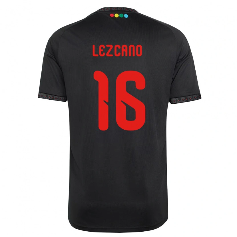 Danxen Dames Darío Lezcano #16 Zwart Rood Uitshirt Uittenue 2026/27 T-Shirt