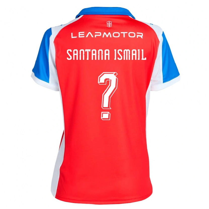 Danxen Dames Benjamin Santana Ismail #0 Rood Blauw Uitshirt Uittenue 2026/27 T-Shirt