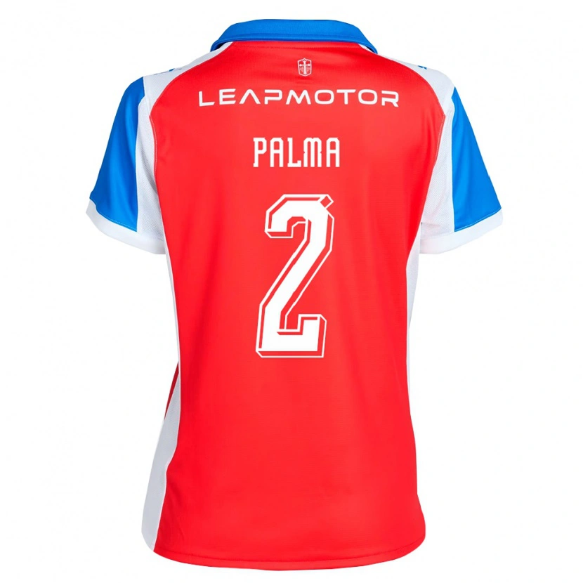 Danxen Dames León Palma #2 Rood Blauw Uitshirt Uittenue 2026/27 T-Shirt
