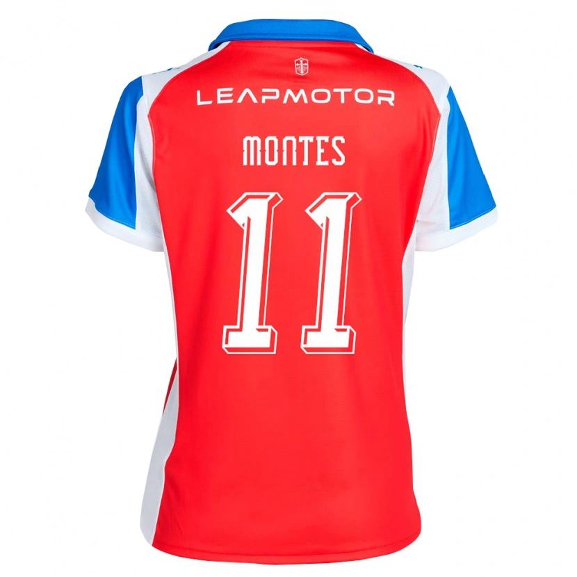 Danxen Dames Clemente Montes #11 Rood Blauw Uitshirt Uittenue 2026/27 T-Shirt