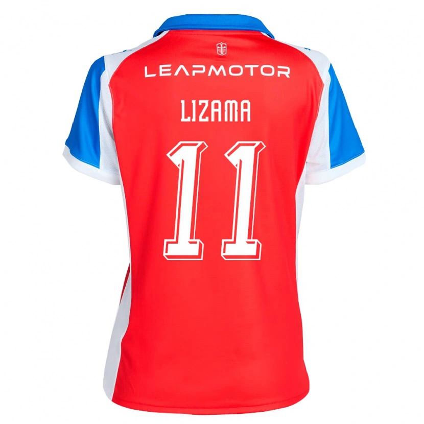 Danxen Dames Bayron Lizama #11 Rood Blauw Uitshirt Uittenue 2026/27 T-Shirt