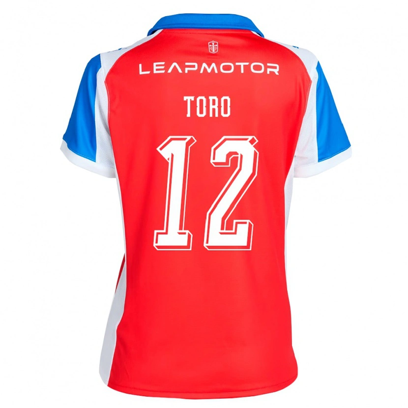 Danxen Dames Ian Toro #12 Rood Blauw Uitshirt Uittenue 2026/27 T-Shirt