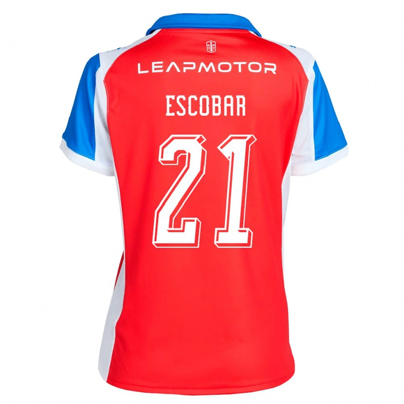 Danxen Dames Dylan Escobar #21 Rood Blauw Uitshirt Uittenue 2026/27 T-Shirt