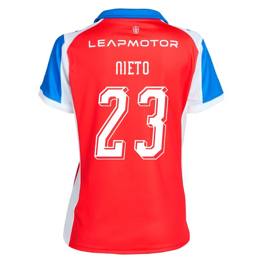 Danxen Dames Byron Nieto #23 Rood Blauw Uitshirt Uittenue 2026/27 T-Shirt