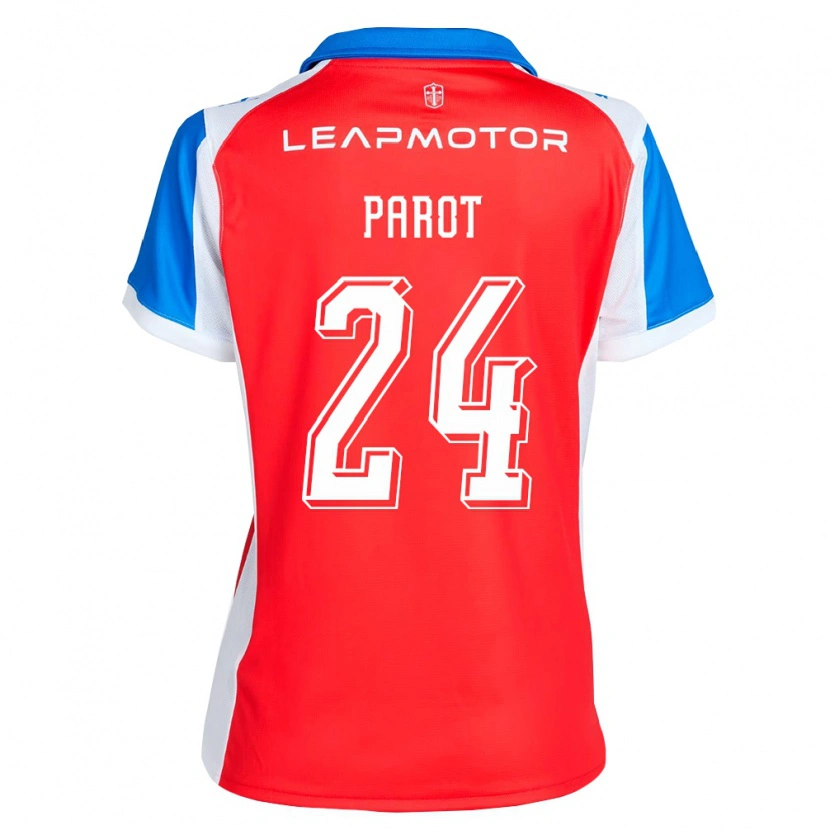 Danxen Dames Alfonso Parot #24 Rood Blauw Uitshirt Uittenue 2026/27 T-Shirt