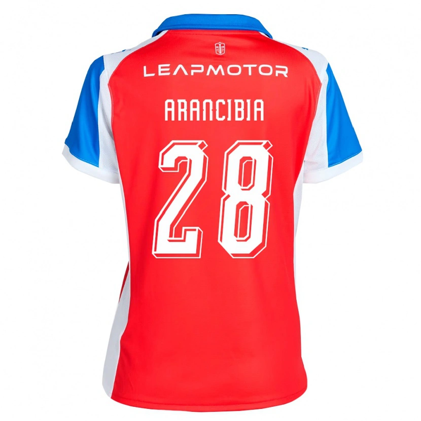 Danxen Dames Francisco Arancibia #28 Rood Blauw Uitshirt Uittenue 2026/27 T-Shirt