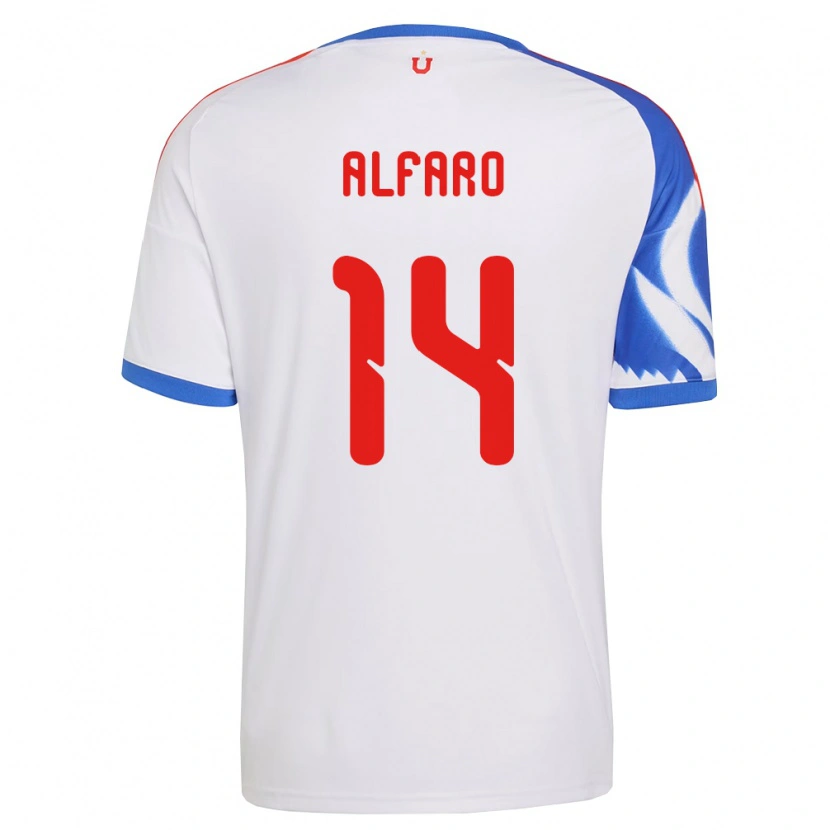 Danxen Dames Julián Alfaro #14 Wit Marineblauw Uitshirt Uittenue 2026/27 T-Shirt