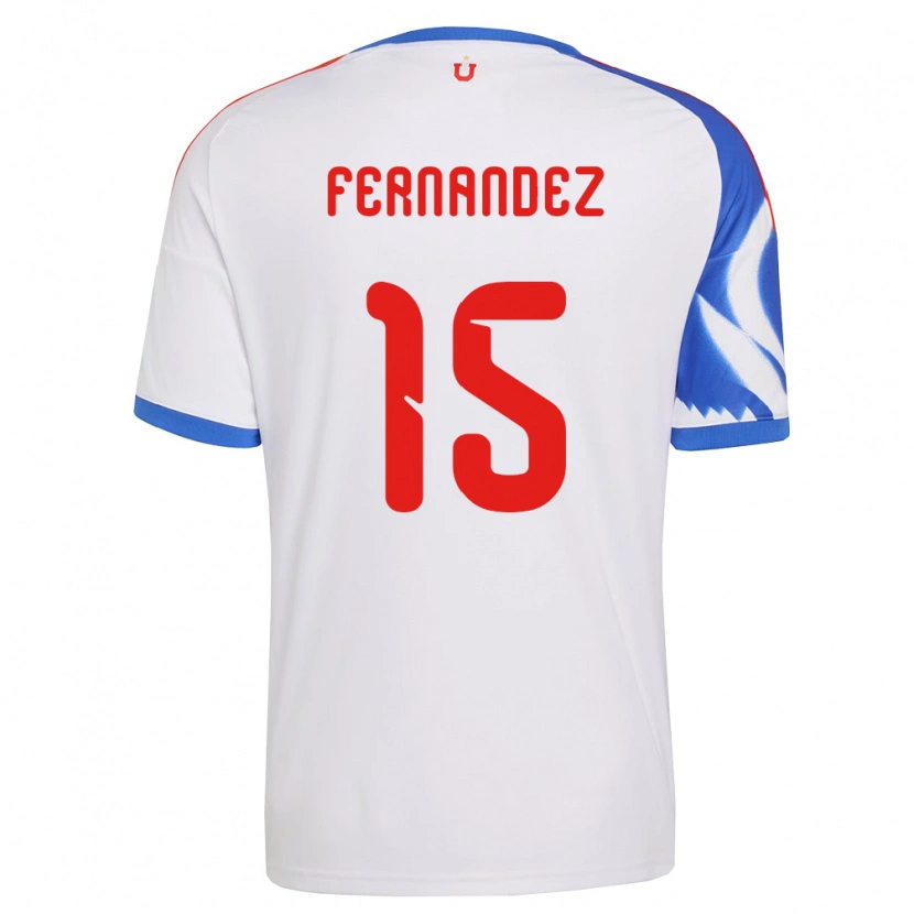 Danxen Dames Vicente Fernández #15 Wit Marineblauw Uitshirt Uittenue 2026/27 T-Shirt