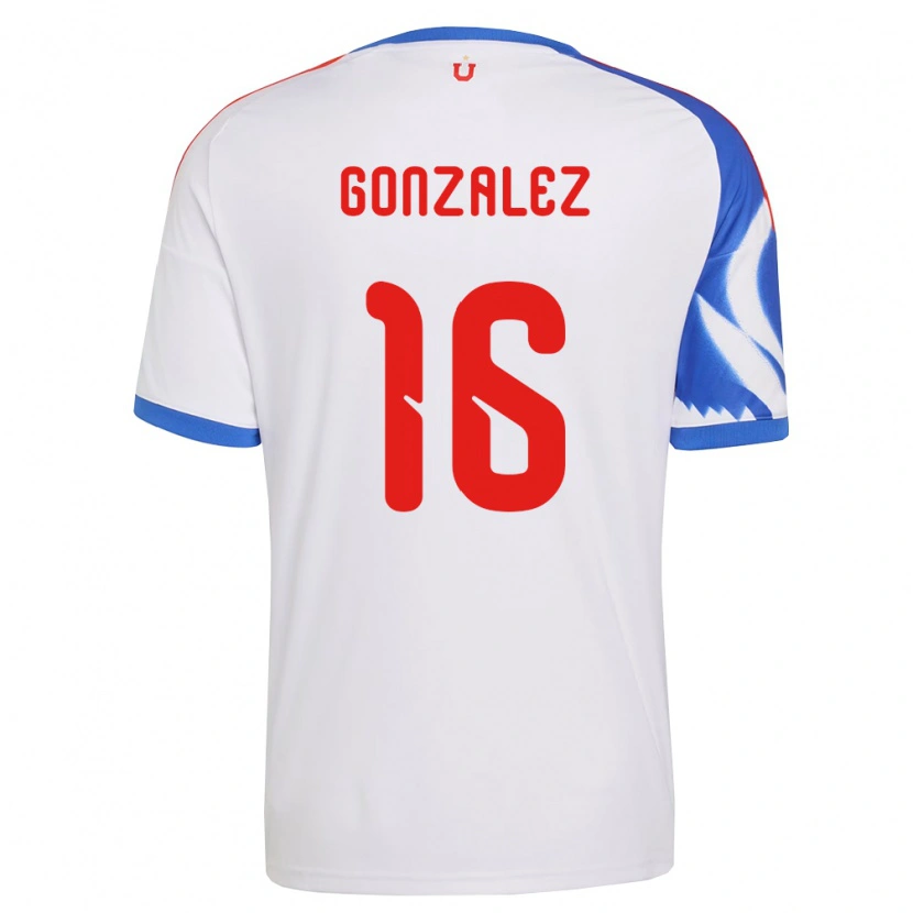 Danxen Dames Monserratt González #16 Wit Marineblauw Uitshirt Uittenue 2026/27 T-Shirt
