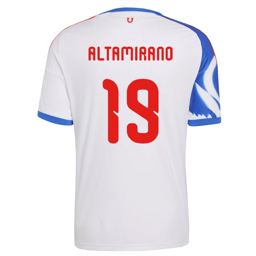 Danxen Dames Javier Altamirano #19 Wit Marineblauw Uitshirt Uittenue 2026/27 T-Shirt