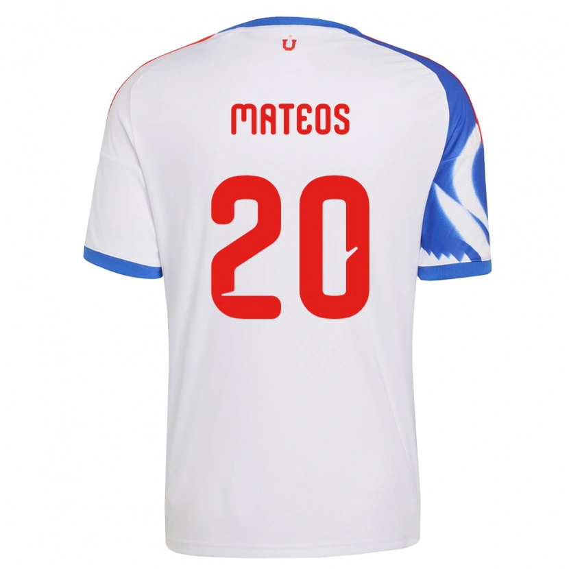 Danxen Dames Federico Mateos #20 Wit Marineblauw Uitshirt Uittenue 2026/27 T-Shirt