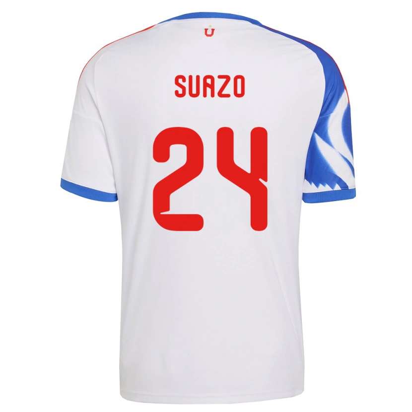 Danxen Dames Arantza Suazo #24 Wit Marineblauw Uitshirt Uittenue 2026/27 T-Shirt