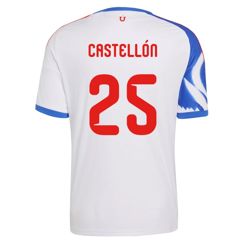 Danxen Dames Gabriel Castellón #25 Wit Marineblauw Uitshirt Uittenue 2026/27 T-Shirt