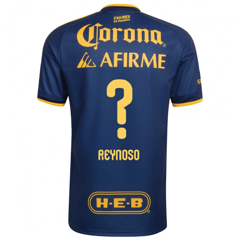 Danxen Dames Omar Reynoso #0 Koninklijk Blauw Geel Uitshirt Uittenue 2026/27 T-Shirt