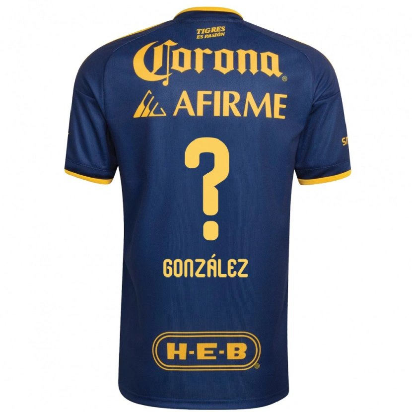Danxen Dames Fernando González #0 Koninklijk Blauw Geel Uitshirt Uittenue 2026/27 T-Shirt