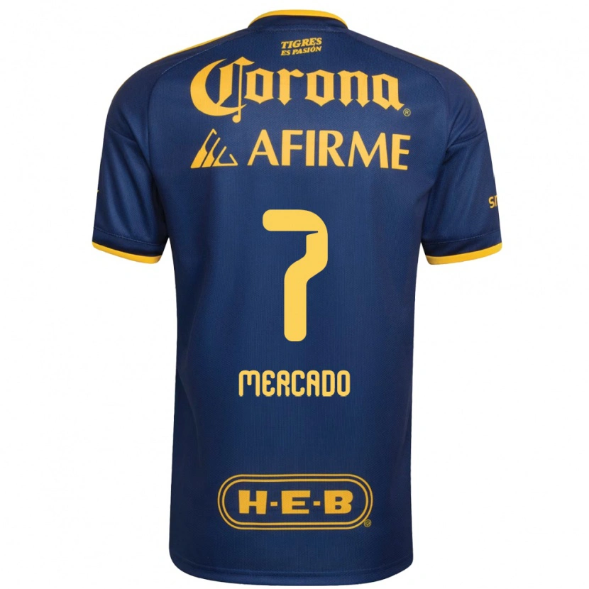 Danxen Dames Liliana Mercado #7 Koninklijk Blauw Geel Uitshirt Uittenue 2026/27 T-Shirt