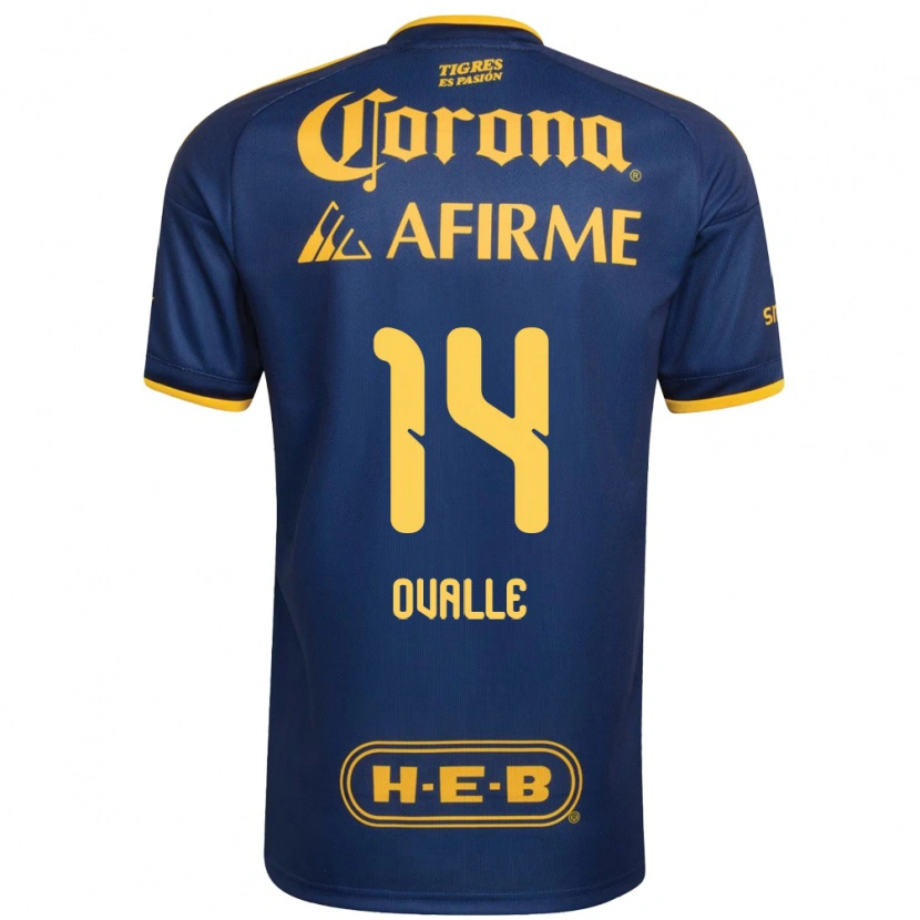 Danxen Dames Lizbeth Ovalle #14 Koninklijk Blauw Geel Uitshirt Uittenue 2026/27 T-Shirt