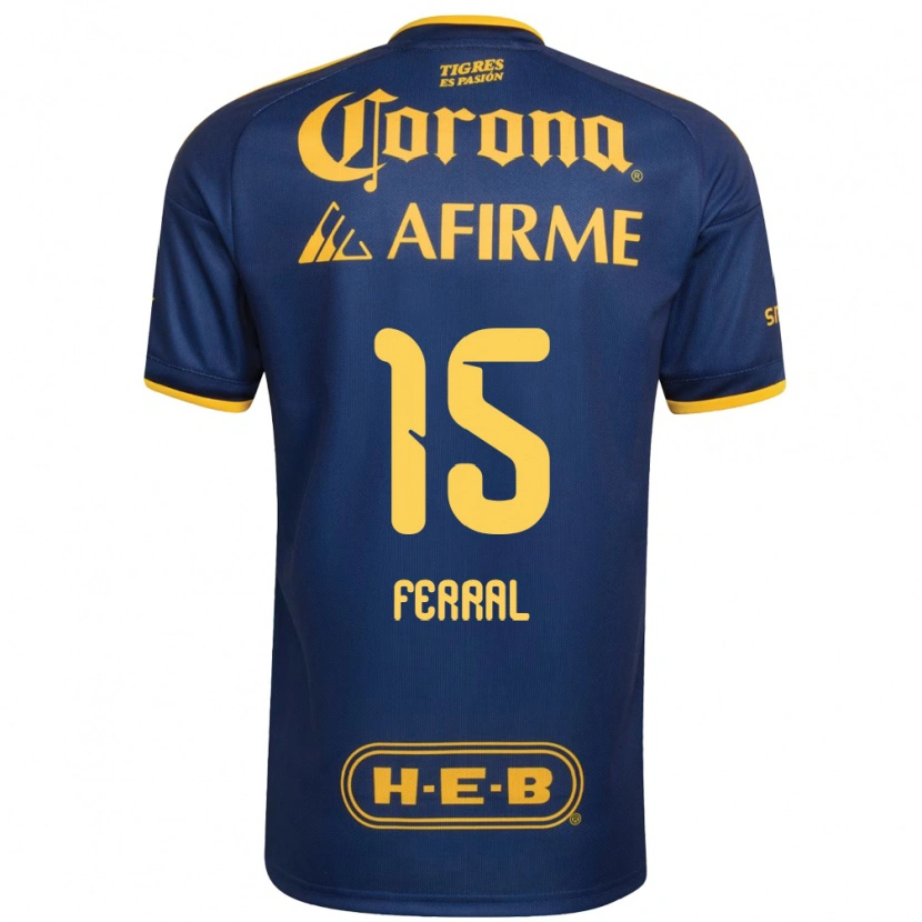 Danxen Dames Cristina Ferral #15 Koninklijk Blauw Geel Uitshirt Uittenue 2026/27 T-Shirt