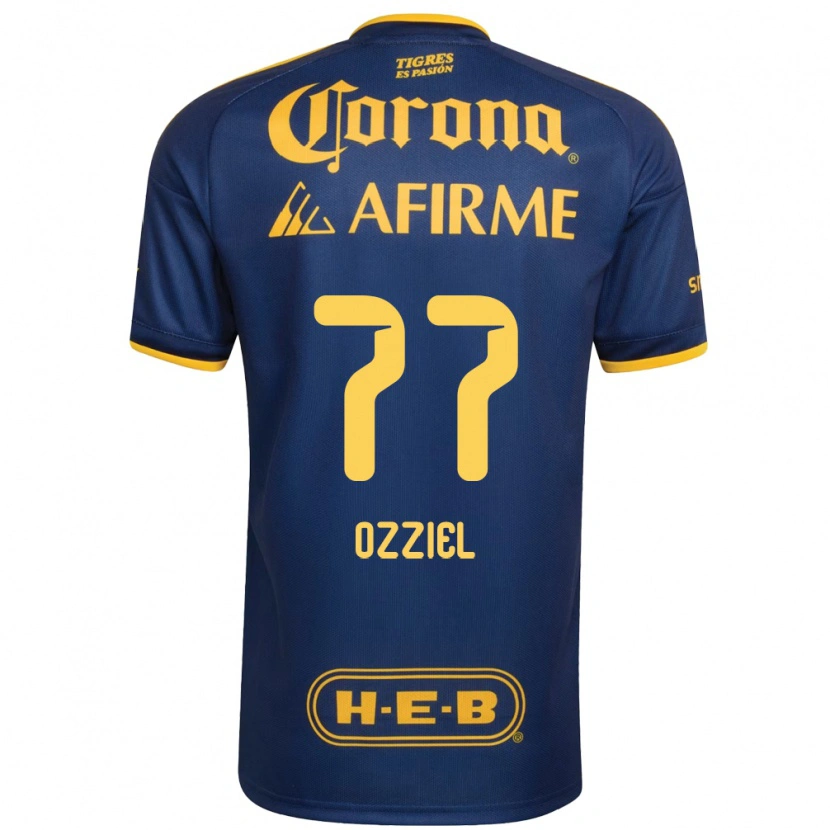 Danxen Dames Ozziel Herrera #77 Koninklijk Blauw Geel Uitshirt Uittenue 2026/27 T-Shirt