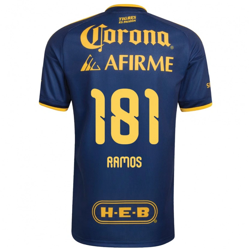 Danxen Dames Anthony Ramos #181 Koninklijk Blauw Geel Uitshirt Uittenue 2026/27 T-Shirt
