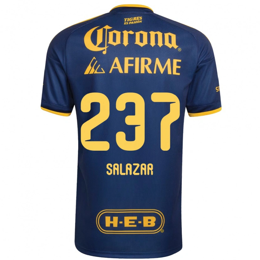 Danxen Dames Bryan Salazar #237 Koninklijk Blauw Geel Uitshirt Uittenue 2026/27 T-Shirt