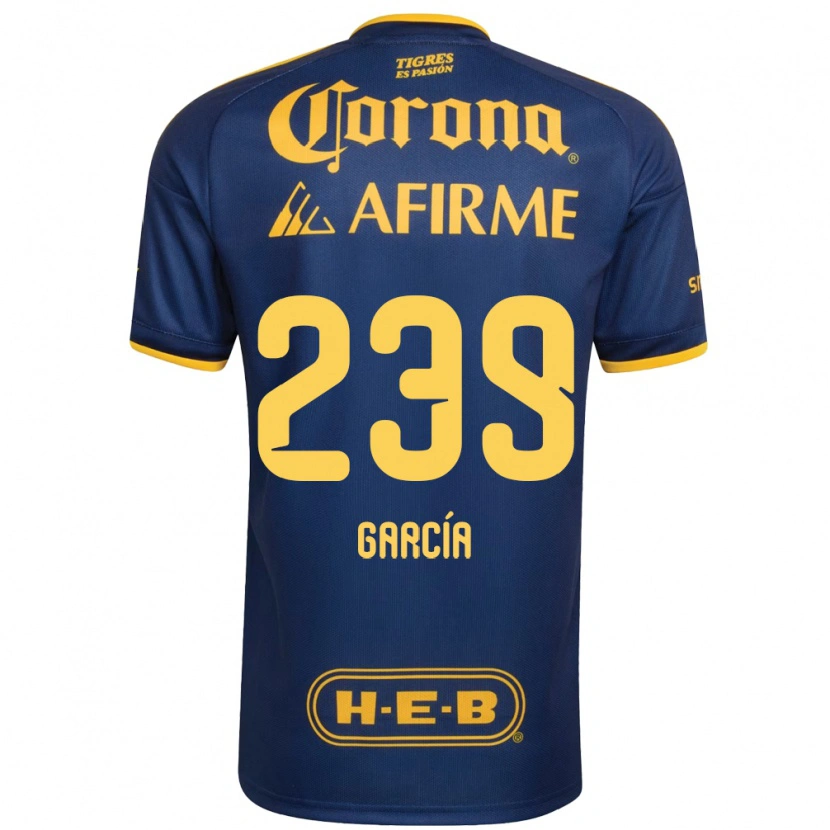 Danxen Dames Diego García #239 Koninklijk Blauw Geel Uitshirt Uittenue 2026/27 T-Shirt