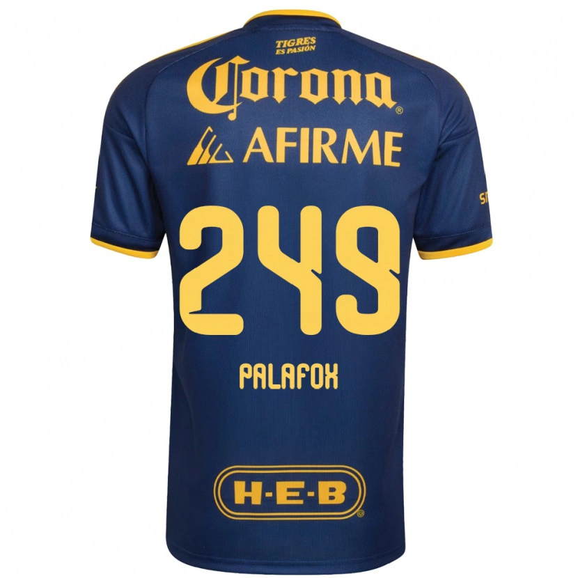 Danxen Dames José Palafox #249 Koninklijk Blauw Geel Uitshirt Uittenue 2026/27 T-Shirt
