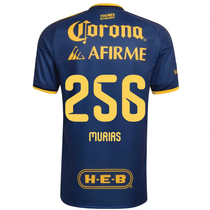 Danxen Dames Mauricio Murias #256 Koninklijk Blauw Geel Uitshirt Uittenue 2026/27 T-Shirt