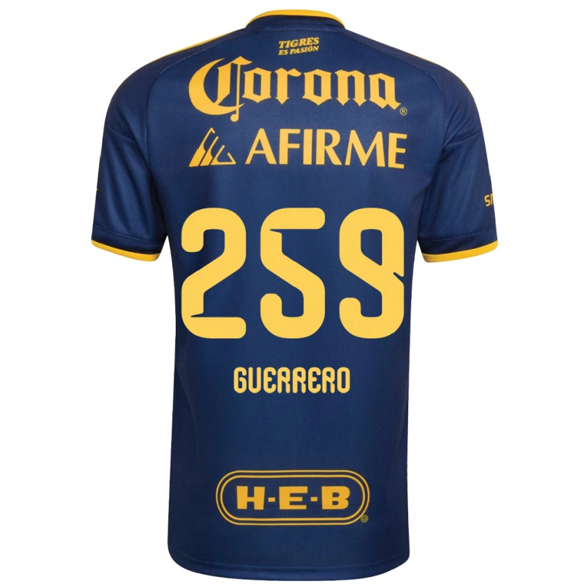 Danxen Dames Erick Guerrero #259 Koninklijk Blauw Geel Uitshirt Uittenue 2026/27 T-Shirt