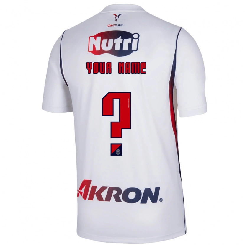 Danxen Dames Uw Naam #0 Wit Marineblauw Rood Uitshirt Uittenue 2026/27 T-Shirt