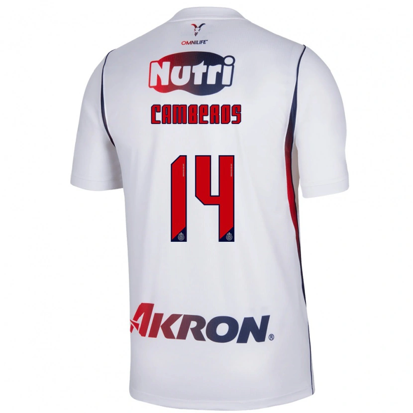 Danxen Dames Hugo Camberos #14 Wit Marineblauw Rood Uitshirt Uittenue 2026/27 T-Shirt