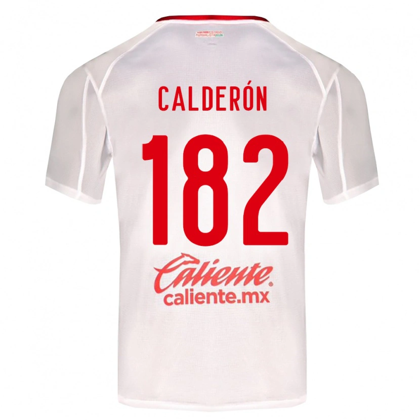 Danxen Dames Leonel Calderón #182 Wit Groen Rood Uitshirt Uittenue 2026/27 T-Shirt